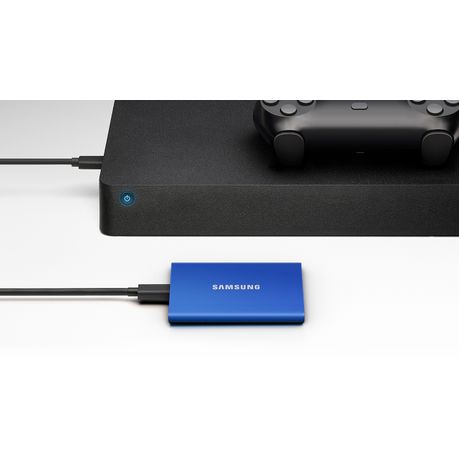 Portable SSD T7 Shield USB 3.2 1TB (Blue) Memory & Storage - MU