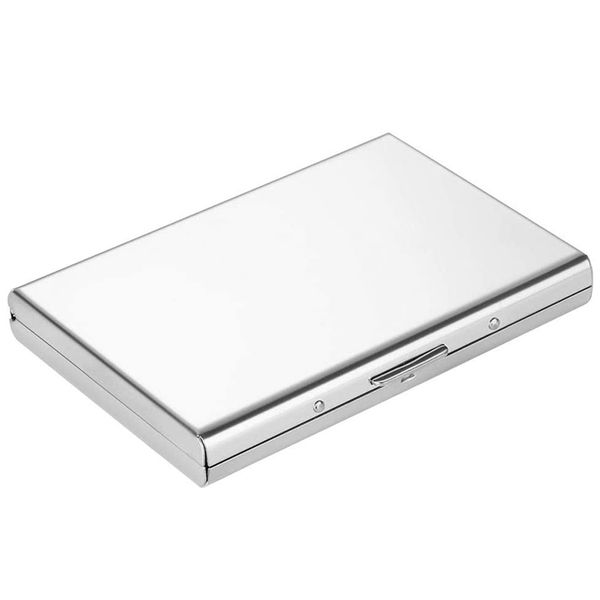 Metal Card Holder Wallet Stainless Steel Metal Wallets White