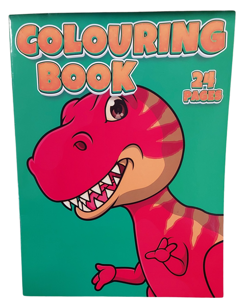 Red Dinosaur Colouring Book