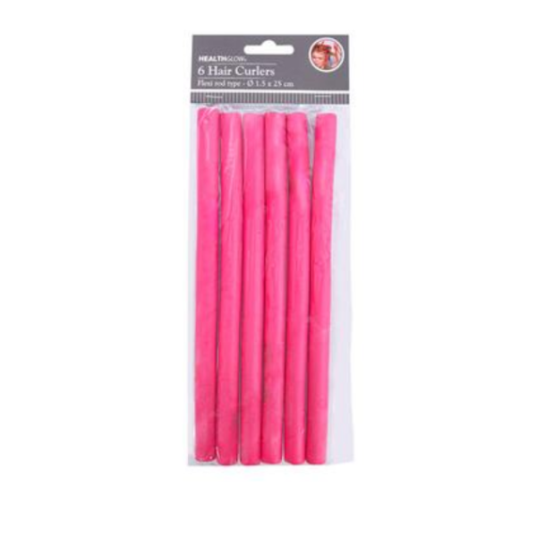 Health Glow - 6 Piece Flexi Hair Curlers - Pack Of 2