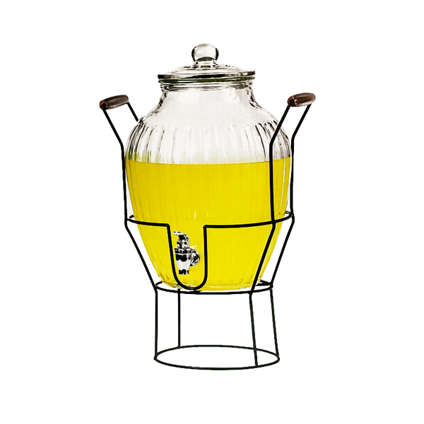 Glass Juice Dispenser - with Stand 9.5L |Vintage
