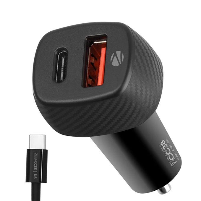 usb c car charger 2 ports