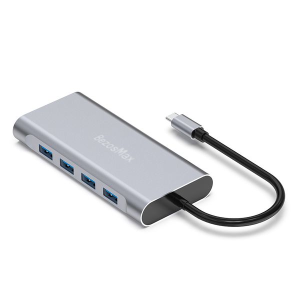 BezosMax 11 in 1 USB-C Hub Multiport Docking Station with HDMI VGA Adapter