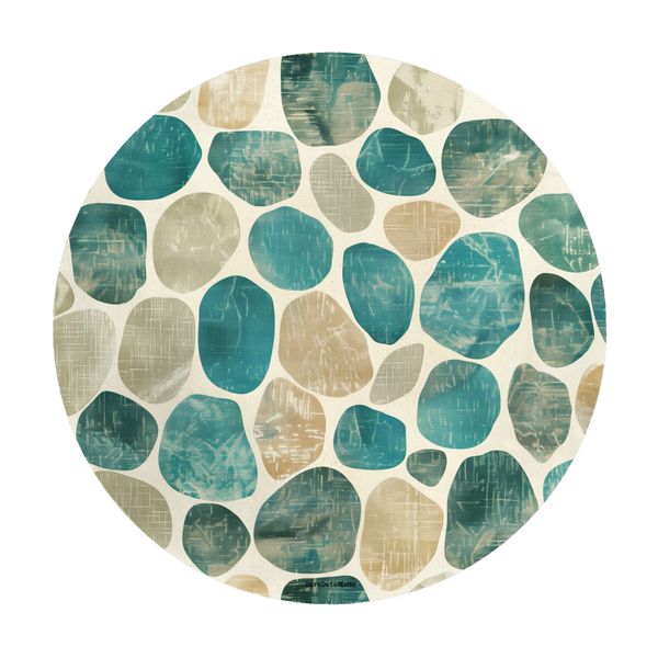 Tidepool Whisper Round Tablecloth by Wikus Schalkwyk
