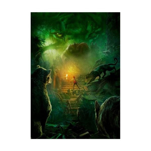 Mowgli Fighting Shere Khan - A1 poster