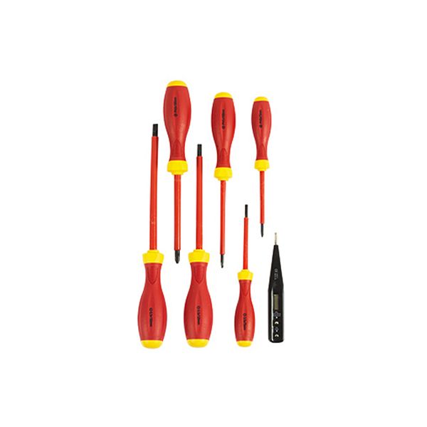 Screwdriver 7 Piece Set Insulation &amp; Tester 1000v