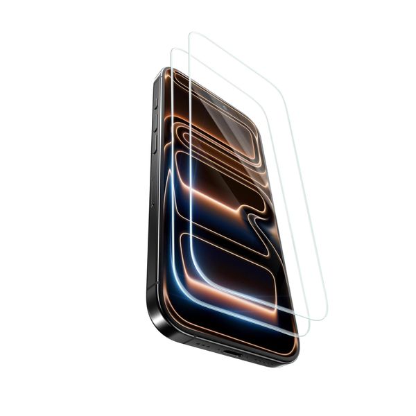 Tempered HD Glass Screen Protector Compatible with iPhone 17 Air Pack-2