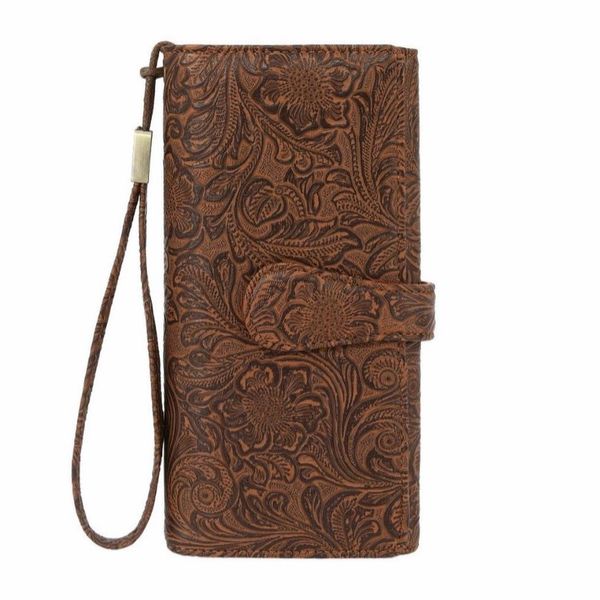 OLOEY Ladies Purse Women's PU Leather Clutch Bi Fold Wallets RFID Blocking