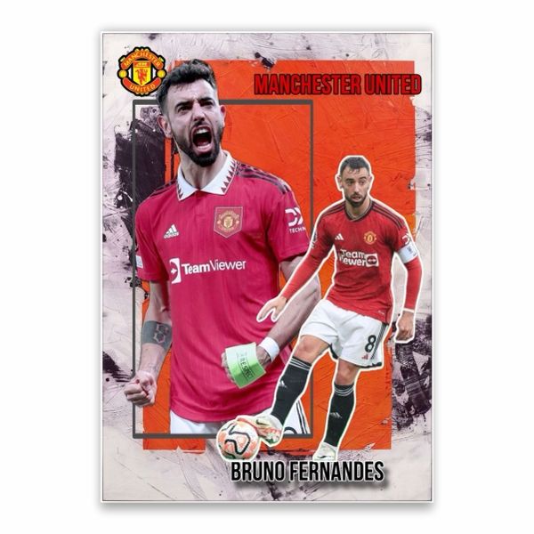 Bruno Fernandes Manchester United Poster - A1