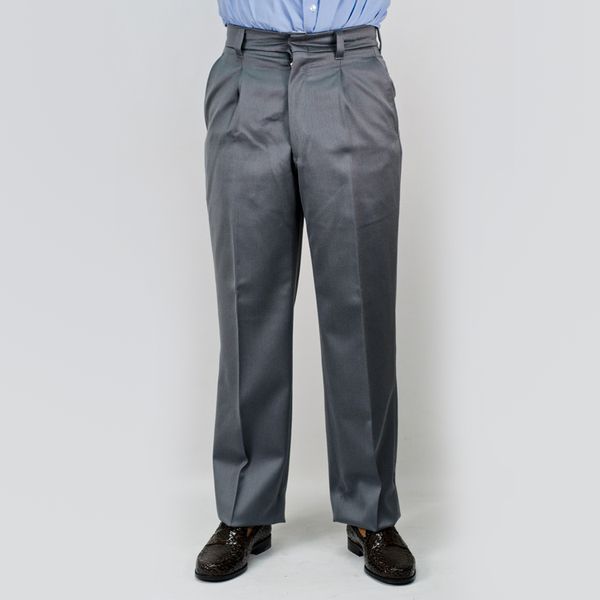 Brentwood - Men Slate Cotton Formal Straight LegTrousers