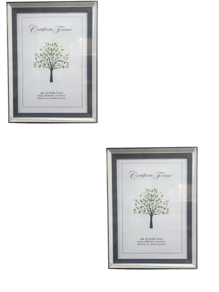 2 Pack A4 Picture or Certificate Frame