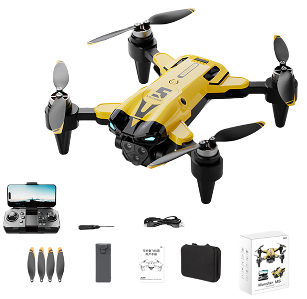 Mini Drone with Camera, RC Quadcopter Foldable Drone With 2 Batteries