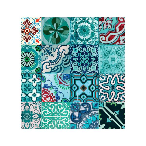 Green Tiles 65cm x 75cm Medium Appliance Decoupage
