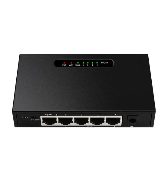 Microworld 4 Port Gigabit POE Switch + 1 Port