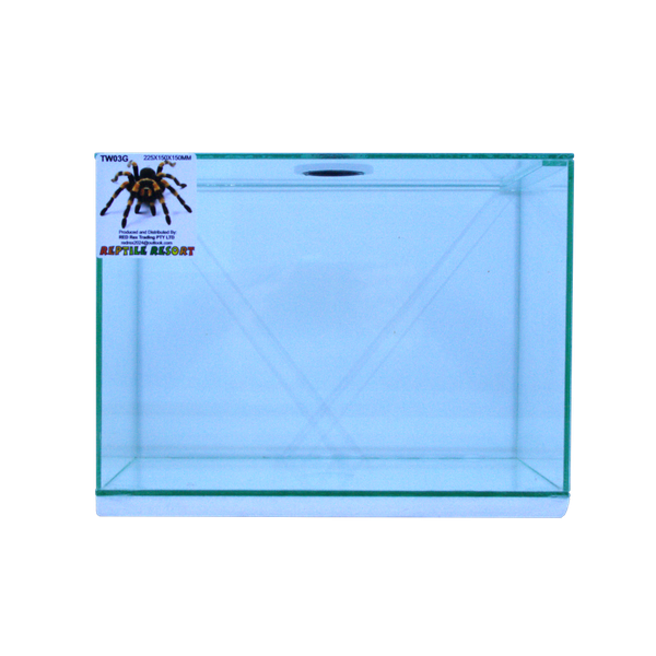 Reptile Resort TW03G Glass Spider Enclosure 225x150x150mm