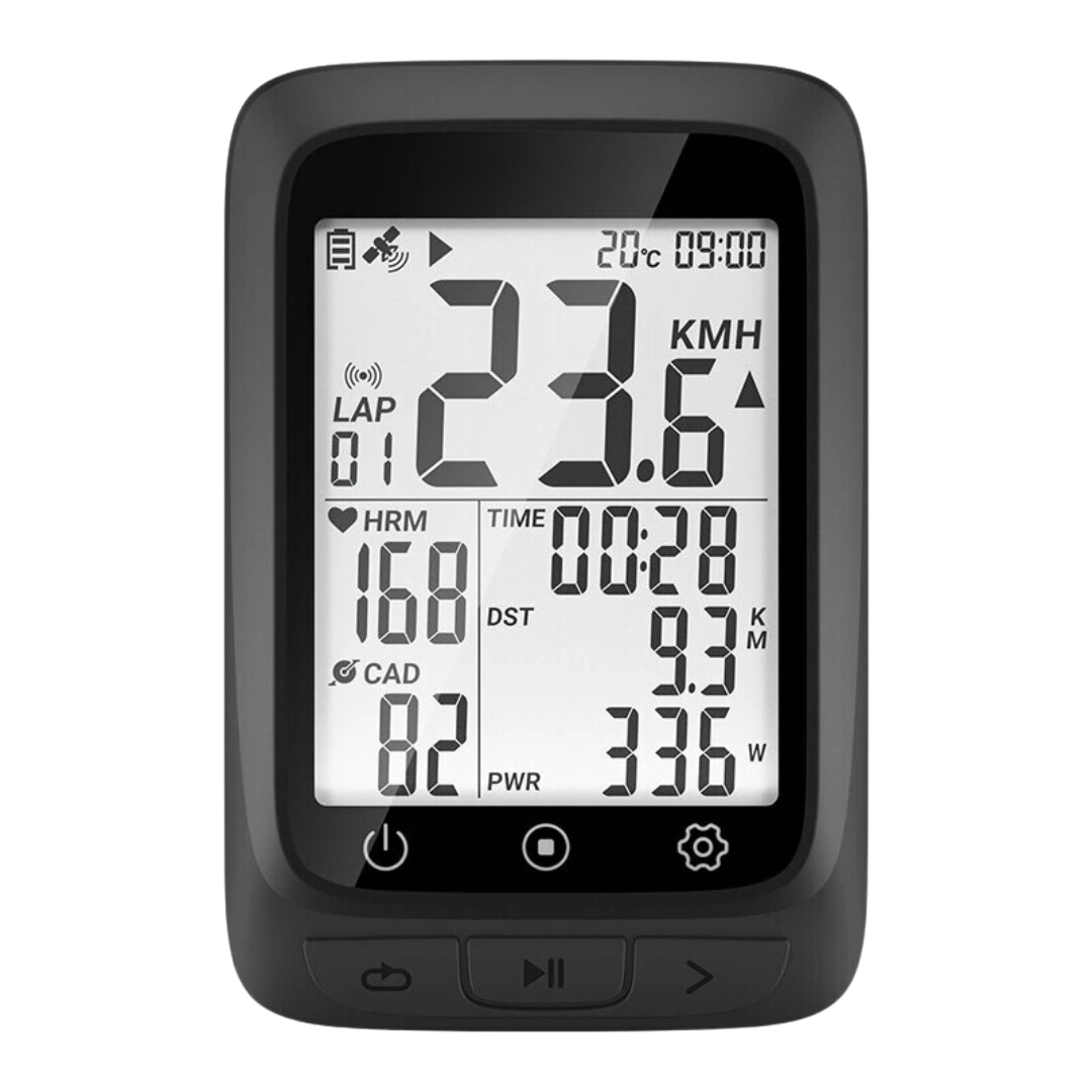 Cycling Wireless LCD Speedometer 2.4-inch & Handlebar Mount - BC107