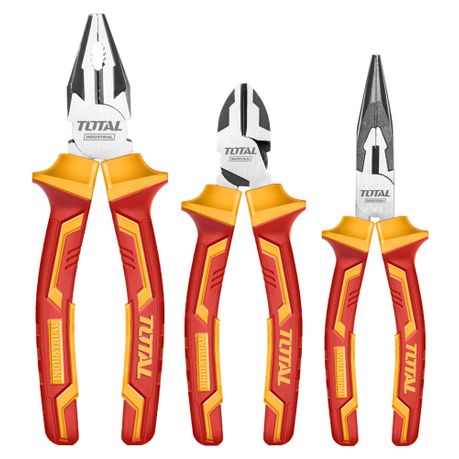 Total Tools 3 Piece Plier Set Electrical Insulated Buy Online In South Africa Takealot Com