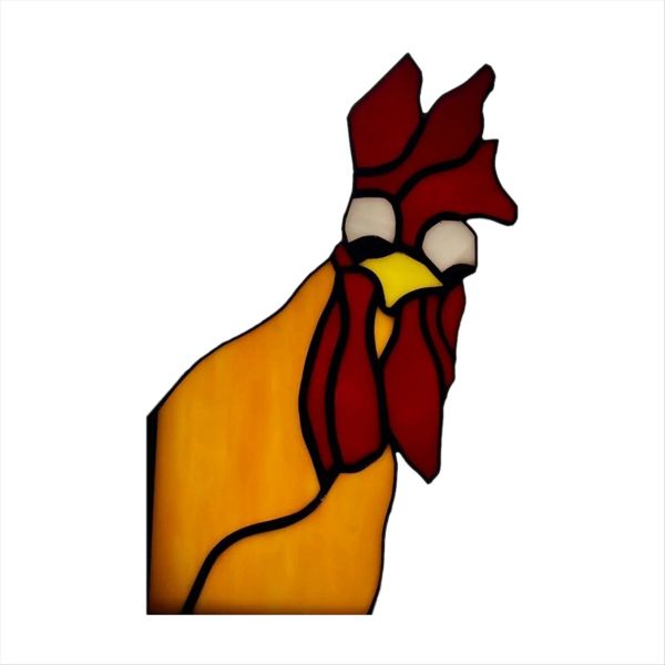 Peeping Rooster Rooster Yard Decor A image