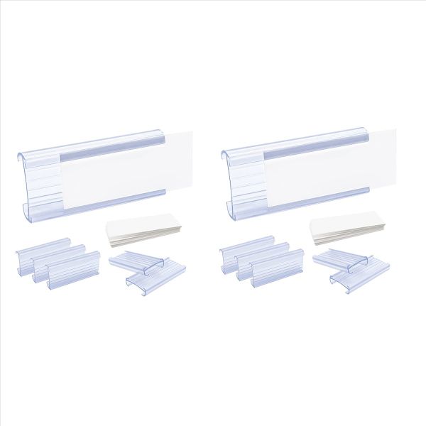 Wire Shelf Label Holders 30 Pack Plastic Wire Shelf Label Clips