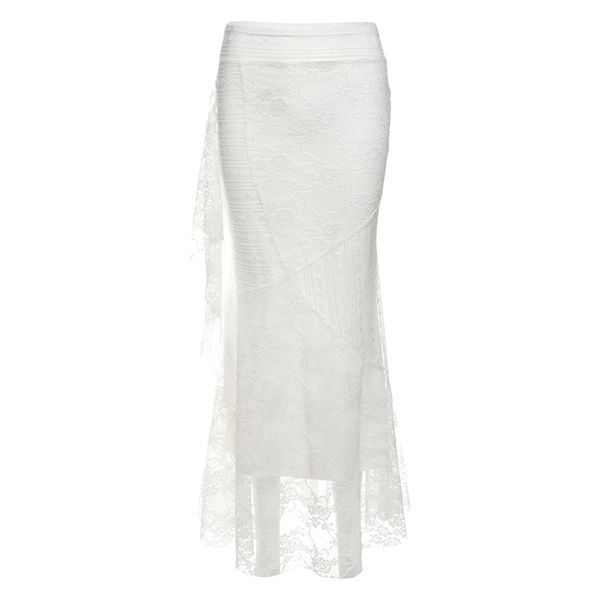 High End Irregular Hem Slim Fit Party Skirt