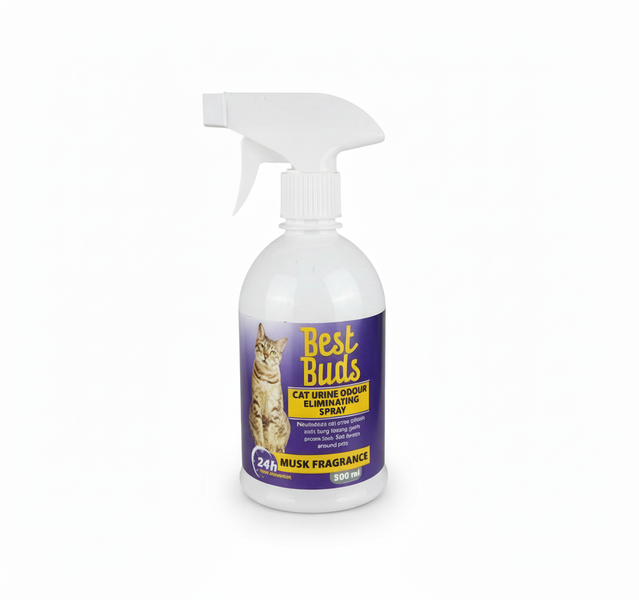 Best Buds Cat Urine Odour Removal Spray 500ml - Pet Deodorizer