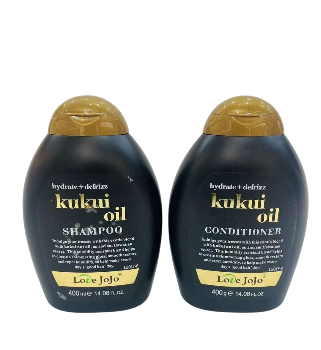 Love JoJo Hydrate+ Defrizz Kukui Oil Shampoo & Conditioner Set