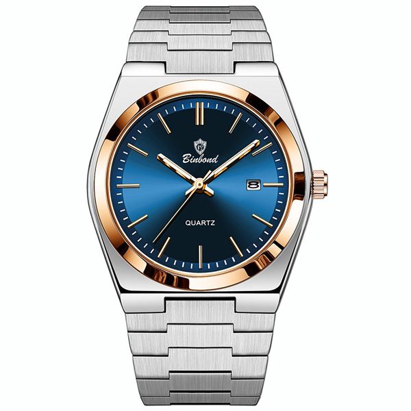 Men's Ultra-Thin Dial Quartz Watch - Luminous, Date, Waterproof