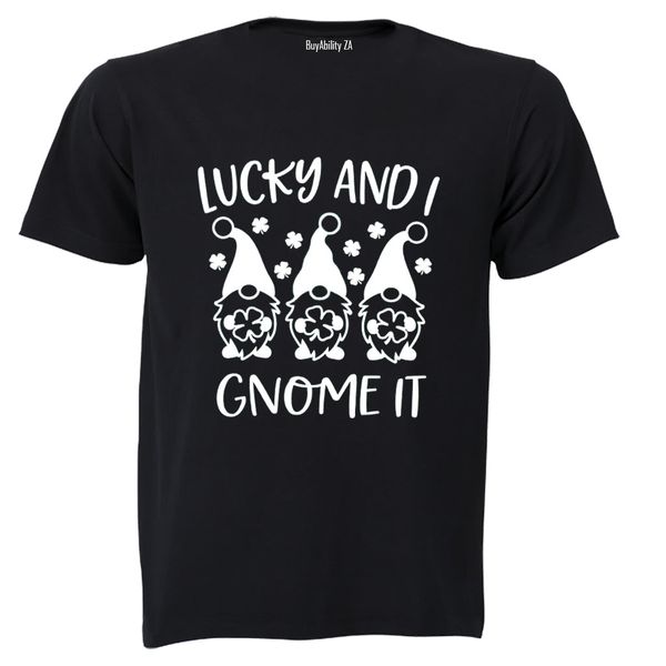 Lucky &amp; I Gnome It - St. Patrick's Day - Kids T-Shirt