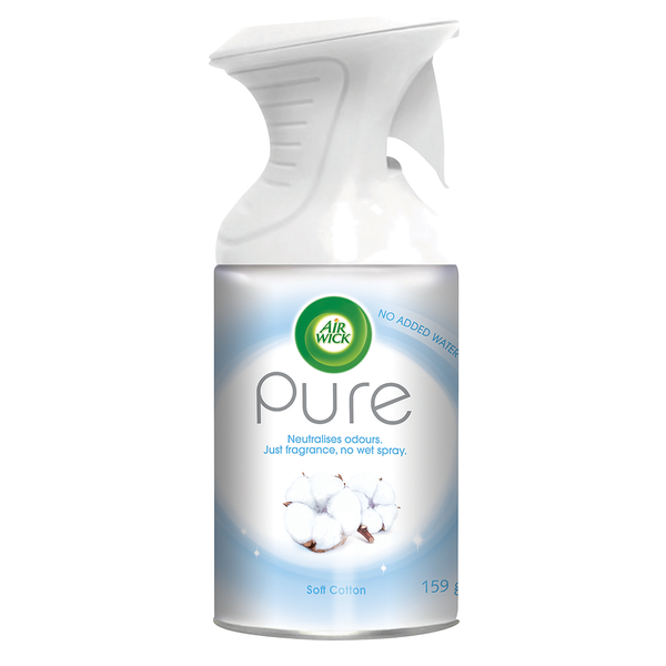 Airwick 250ml - Pure Trigger - Odour Neutralising Room Spray - Pure Cotton