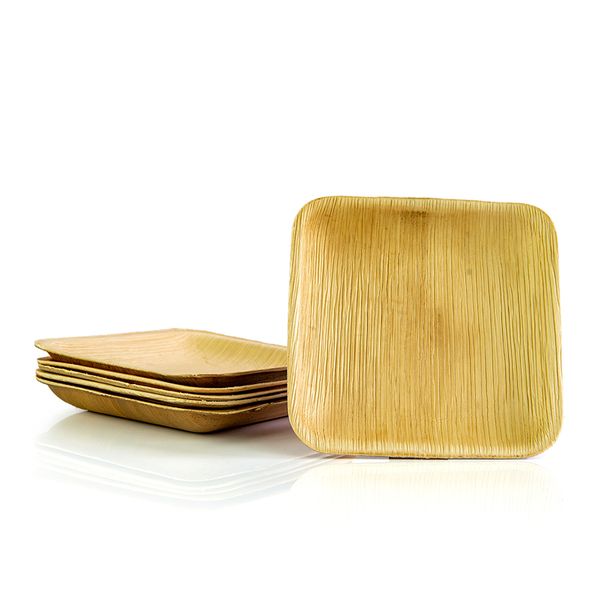 Eco-Friendly Palm Leaf Partyware - 15cm Small Plate Pack of 10