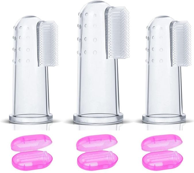Baby Silicone Finger Toothbrush - 3 Pack