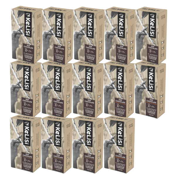 Kelisi Chocolate Lovers Nespresso Compatible Hot Chocolate Capsules