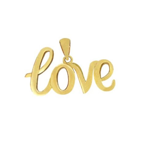 Vixen 9ct Yellow Gold "Love" Pendant