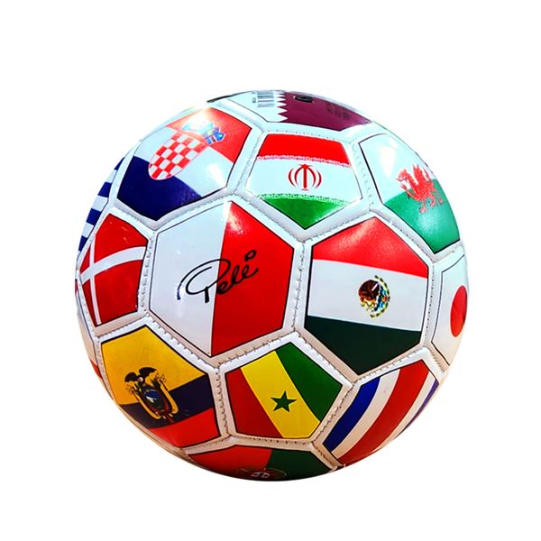 Pele Soccer 22 - PVC Flag Soccer Ball - Size 1