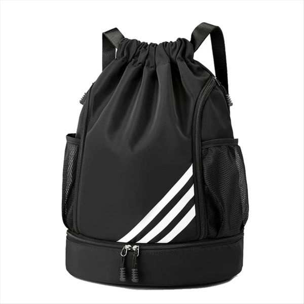 Multi-Pocket Waterproof Drawstring Bag For Sports Football Gym Bag