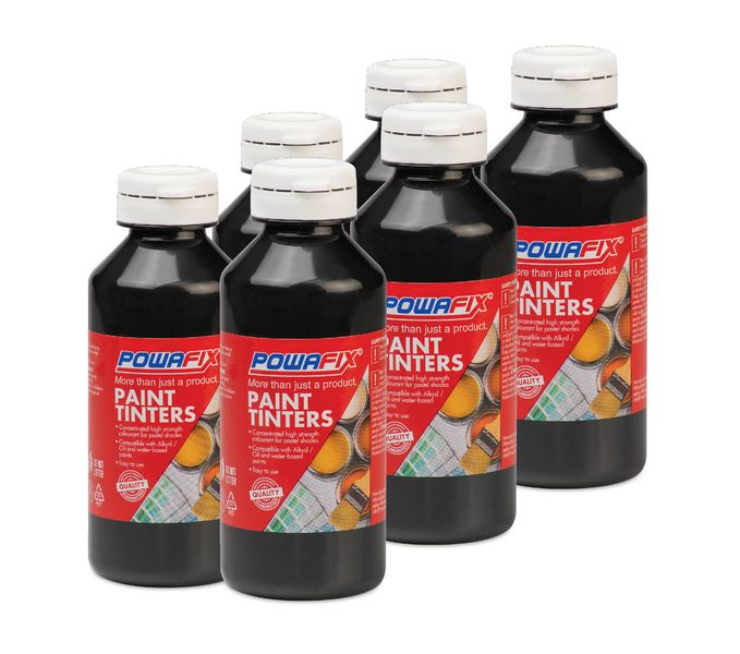 Powafix Black Oxide Paint Tint 6 x 100ML