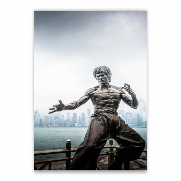 Bruce Lee Hong Kong Statue Poster - A1