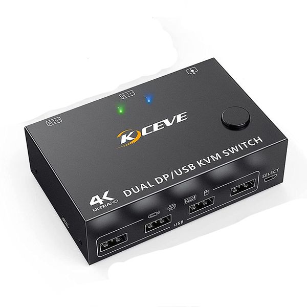 Display Port 3DP+3DP KVM Switch