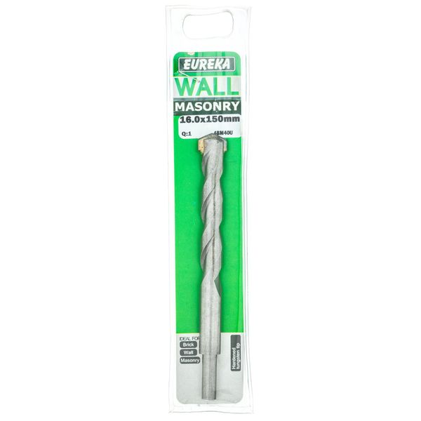 EUREKA DRILL BITS Masonry 16 x 150mm Q:1 for Masonry 4BM40U