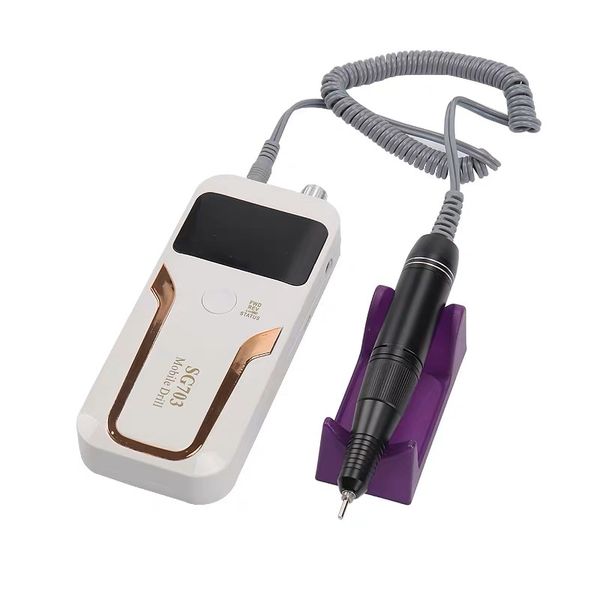 Mini Portable Nail Drill Machine - White