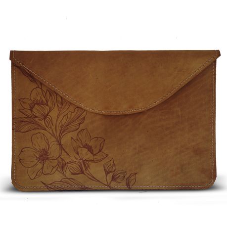 17 inch leather top laptop sleeve