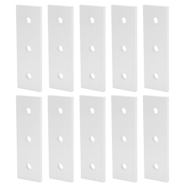 Aluminum Flat Joining Plates for 4040, 3 Hole Straight Connectors
