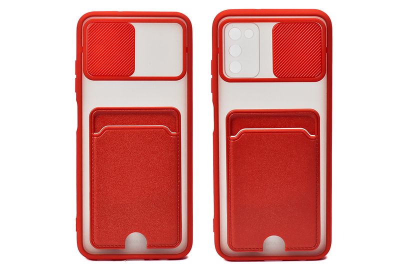 Rugged Case With Camera Protection and Card Holder for Samsung Galaxy A03s