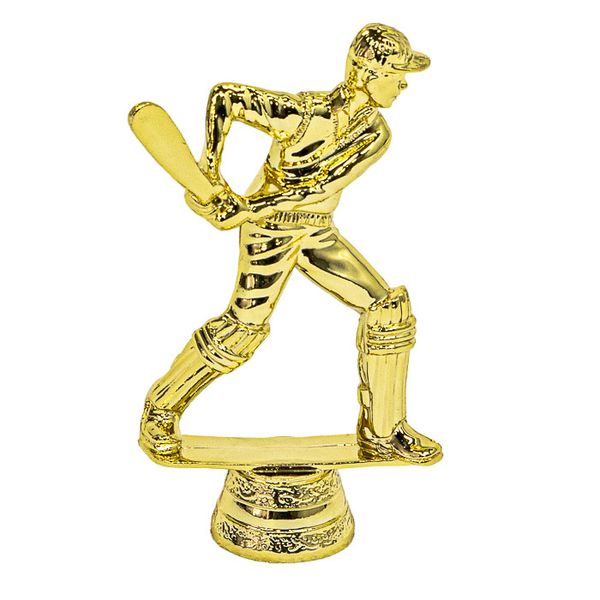 Cricket Figure Trophy - 15cm - Gold - Including Base