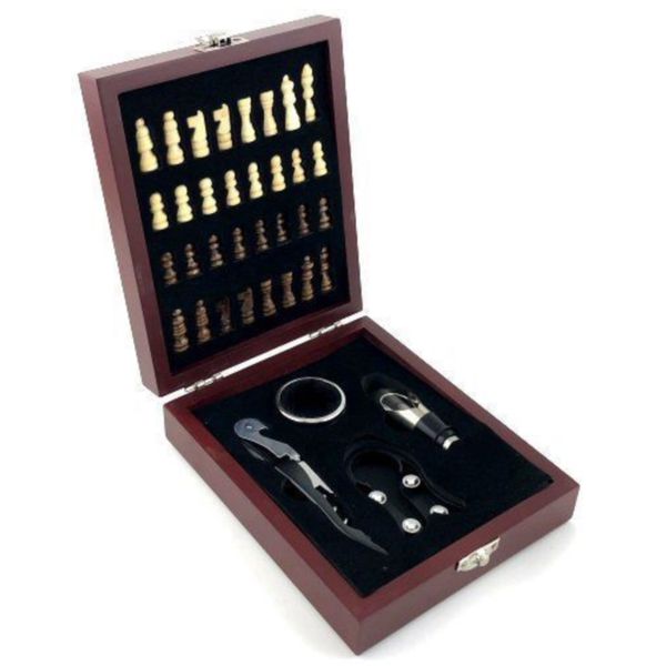 Game Wooden Chess Gift Set with Accessories