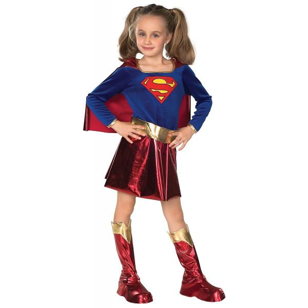 Super Girl Dress Up Costume - Blue and Red