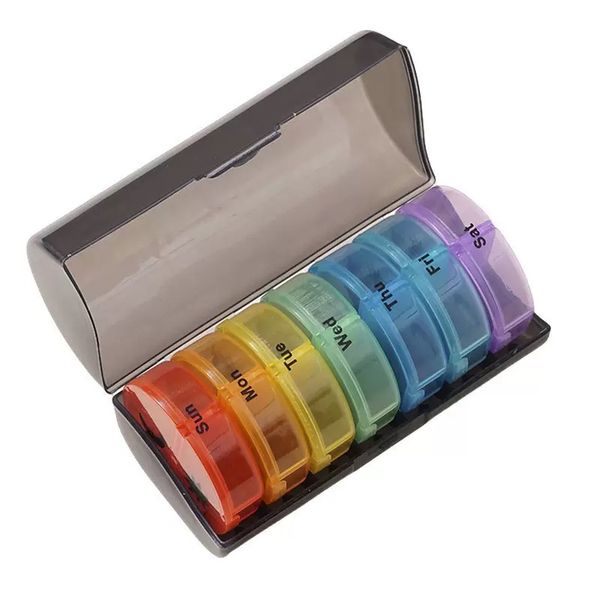7-Day Day &amp; Night Moisture-Proof Pill Box - Travel &amp; Daily Organizer