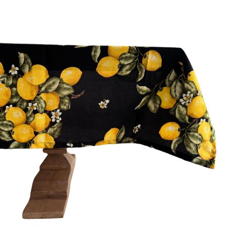 Lemon Midnight Delight Tablecloth | Easy Care | 140x240cm | Stain Resistant Image