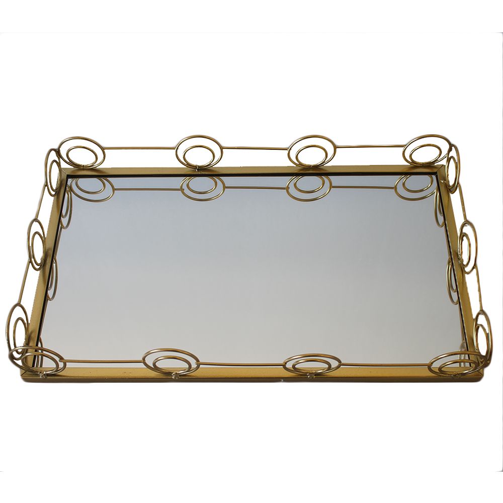 Rectangular Gold Mirror Tray Medium | Shop Today. Get it Tomorrow ...