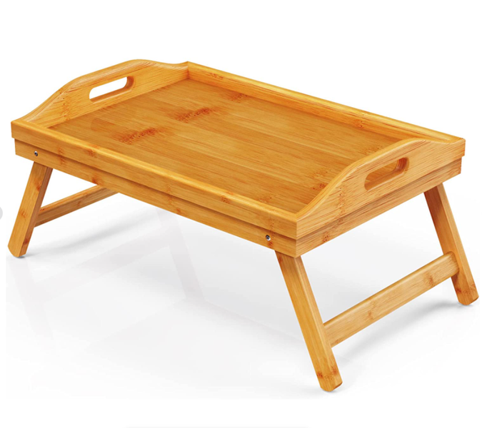 Bamboo Bed Breakfast Food Serving Tray